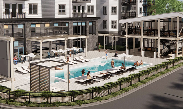 Resort style pool